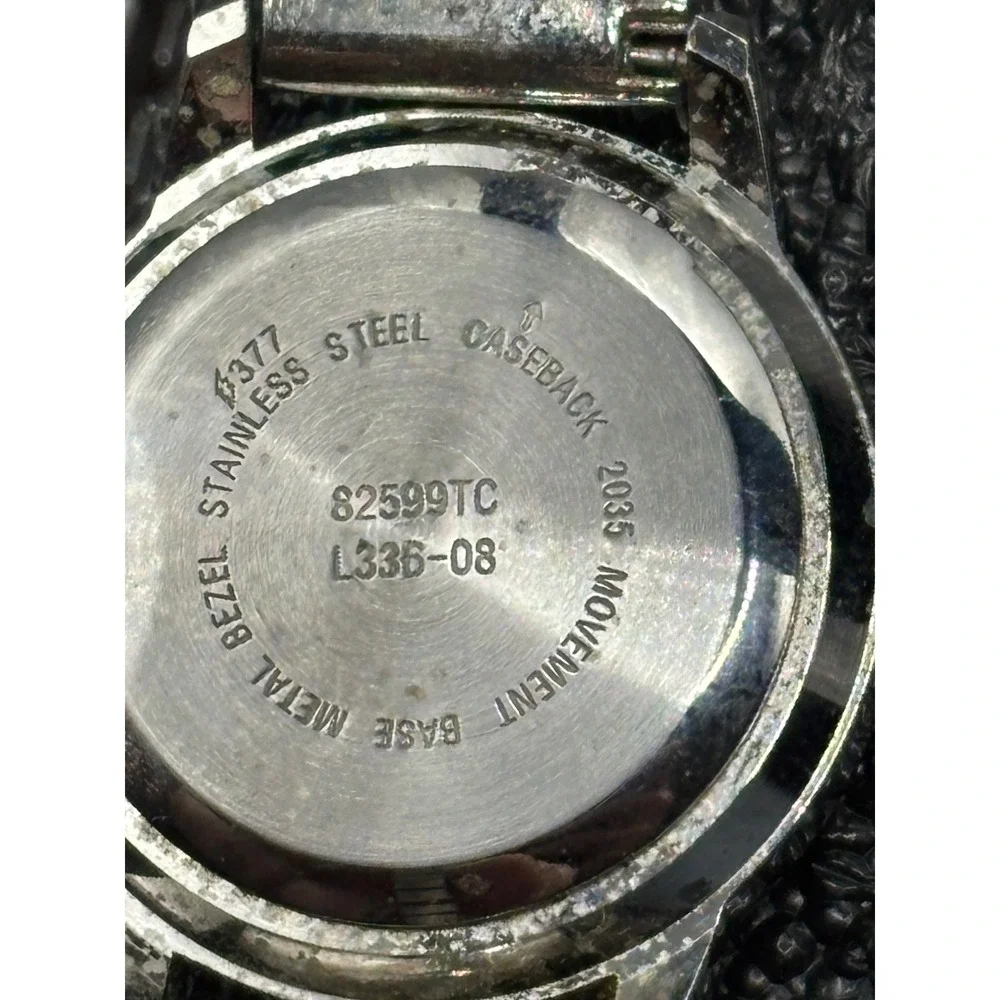VTG‎ Silver Tone Turquoise Inlay Bracelet Watch Women's New Battery Analog